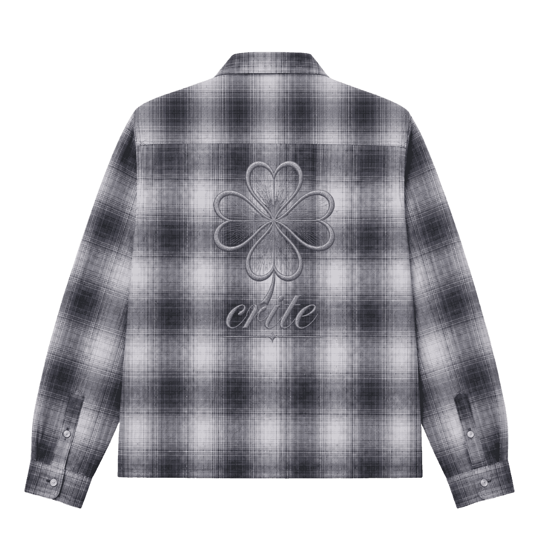 Clover Plaid Shirt - Black alternate view