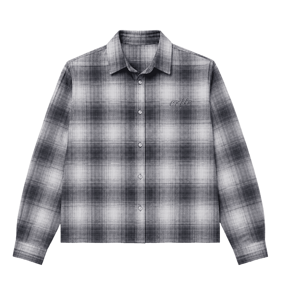 Clover Plaid Shirt - Black