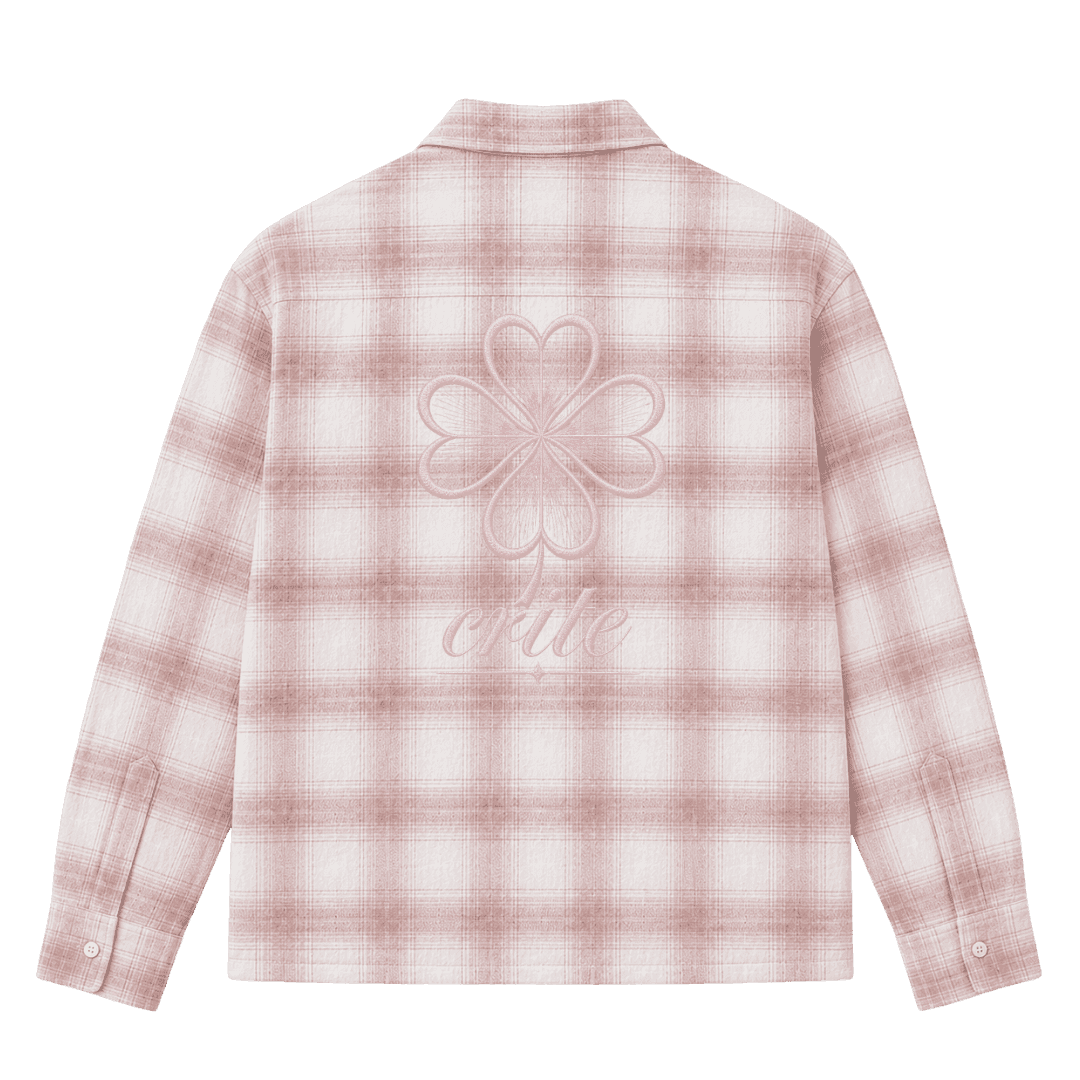 Clover Plaid Shirt - Soft Pink alternate view